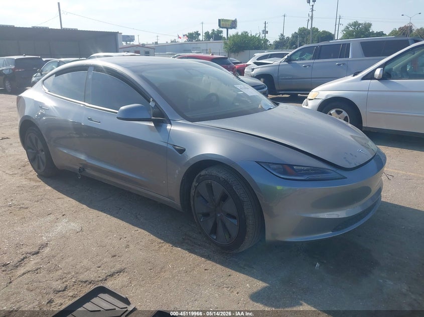 2025 Tesla Model 3 VIN 5YJ3E1EA6SF010784 IAAI salvage auction — SIDE, Original (Texas), sold $13,300 on 2026-07-16 (photo 1)