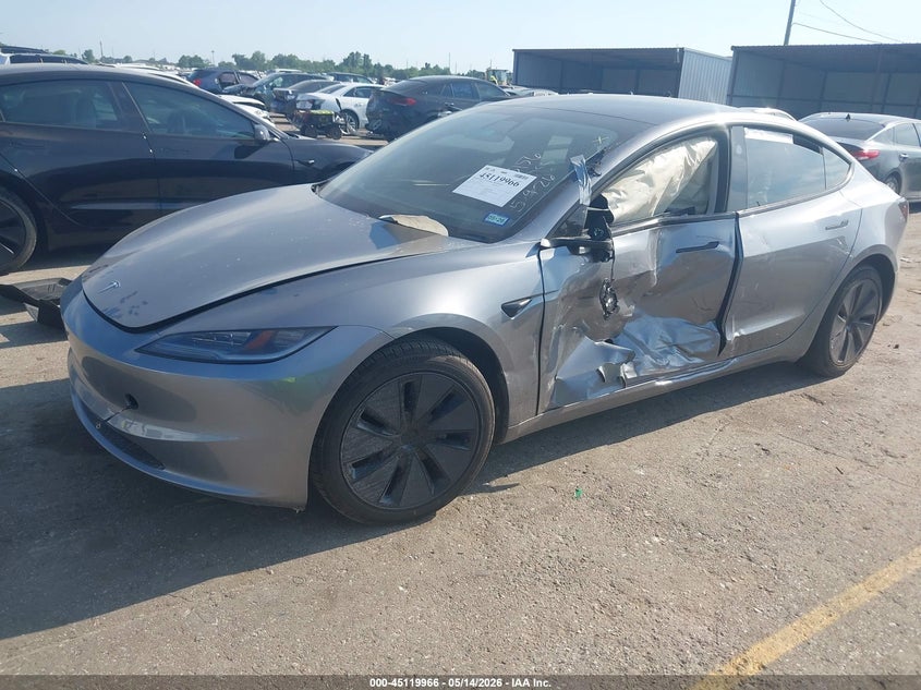 2025 Tesla Model 3 VIN 5YJ3E1EA6SF010784 IAAI salvage auction — SIDE, Original (Texas), sold $13,300 on 2026-07-16 (photo 2)
