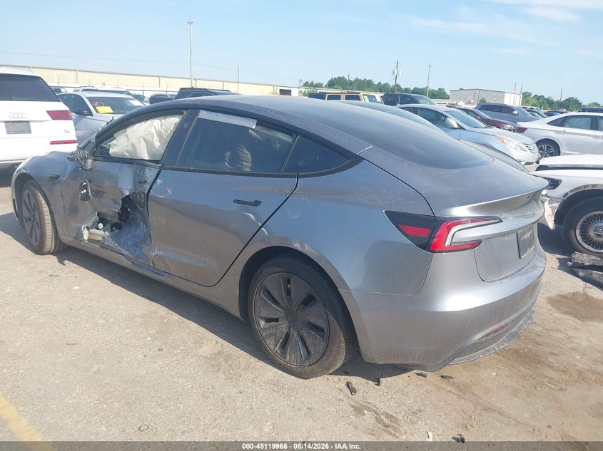2025 Tesla Model 3 VIN 5YJ3E1EA6SF010784 IAAI salvage auction — SIDE, Original (Texas), sold $13,300 on 2026-07-16 (photo 3)