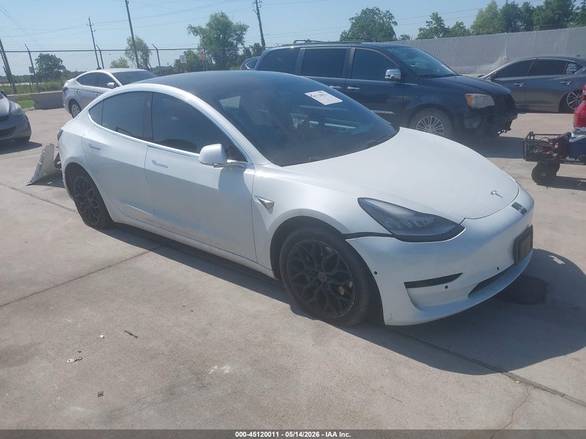 2020 Tesla Model 3 VIN 5YJ3E1EB9LF742661 IAAI salvage auction — FRONT END, Original (Texas), sold $6,100 on 2026-07-30 (photo 1)