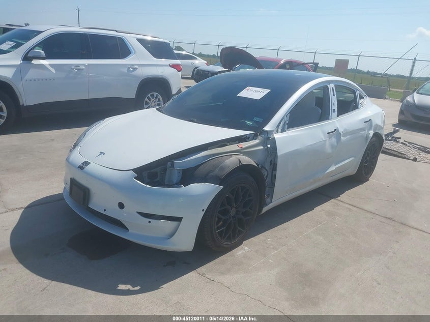 2020 Tesla Model 3 VIN 5YJ3E1EB9LF742661 IAAI salvage auction — FRONT END, Original (Texas), sold $6,100 on 2026-07-30 (photo 2)