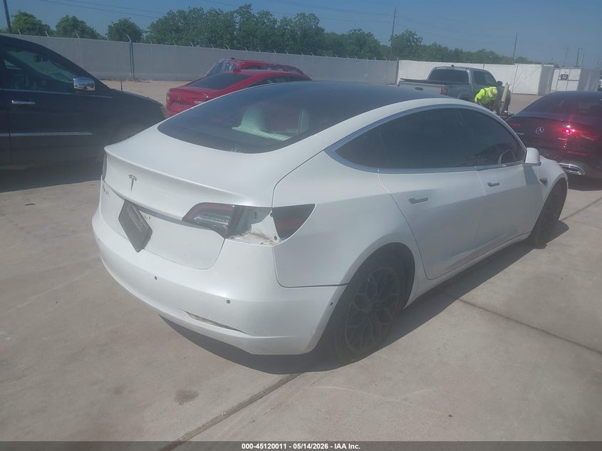 2020 Tesla Model 3 VIN 5YJ3E1EB9LF742661 IAAI salvage auction — FRONT END, Original (Texas), sold $6,100 on 2026-07-30 (photo 4)