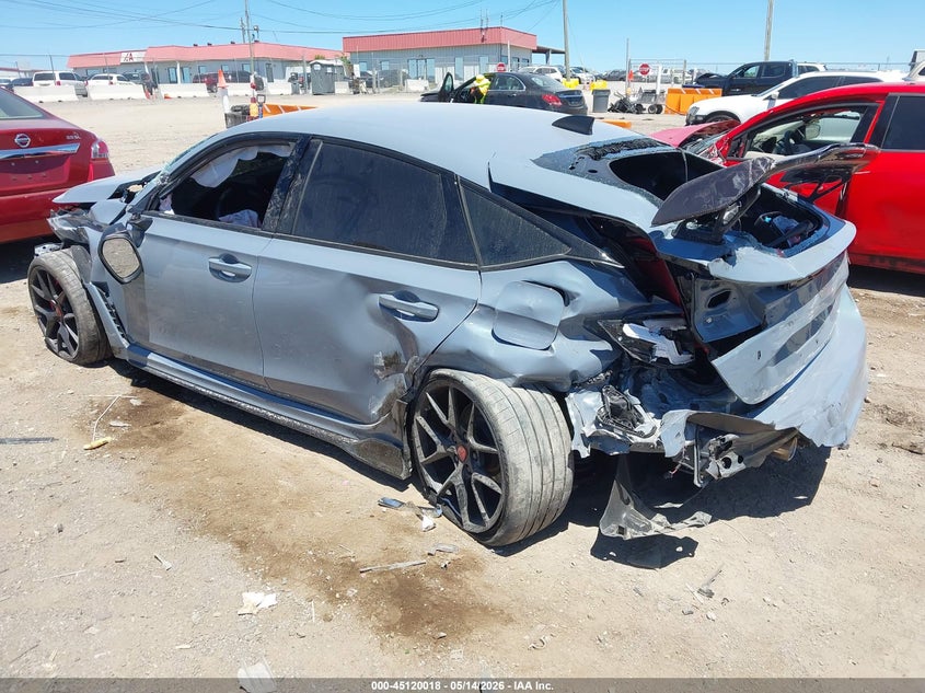 2025 Honda Civic type r VIN JHMFL5G47SX007186 IAAI salvage auction — RIGHT SIDE, Salvage (Tennessee), sold $5,200 on 2026-07-16 (photo 3)
