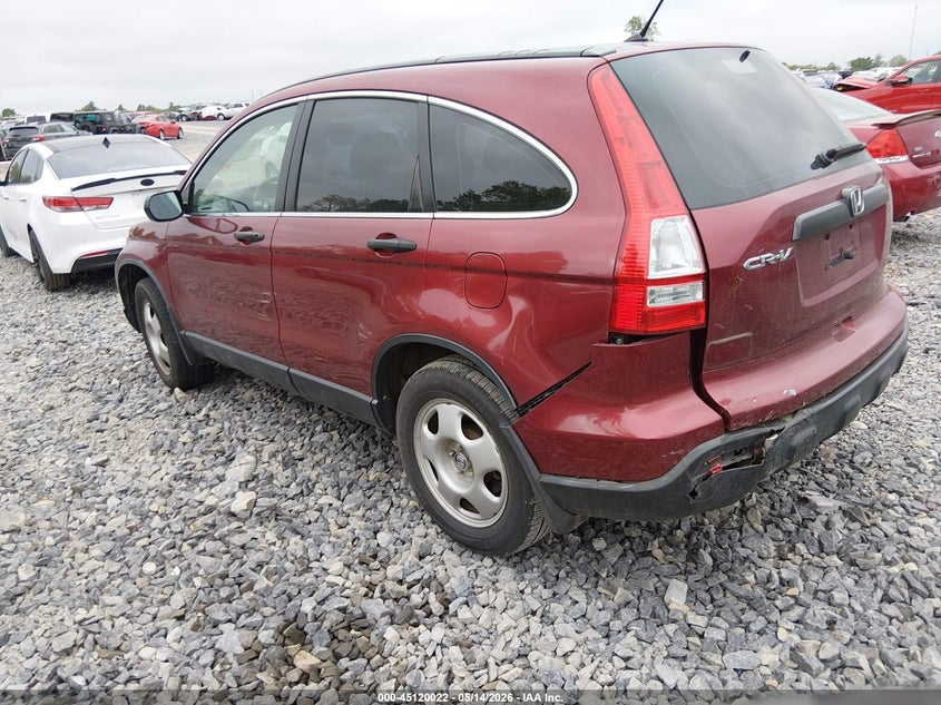 2007 Honda Cr-v VIN JHLRE38337C059158 IAAI salvage auction — LEFT REAR, Salvage (West Virginia), sold $1,700 on 2026-07-15 (photo 3)