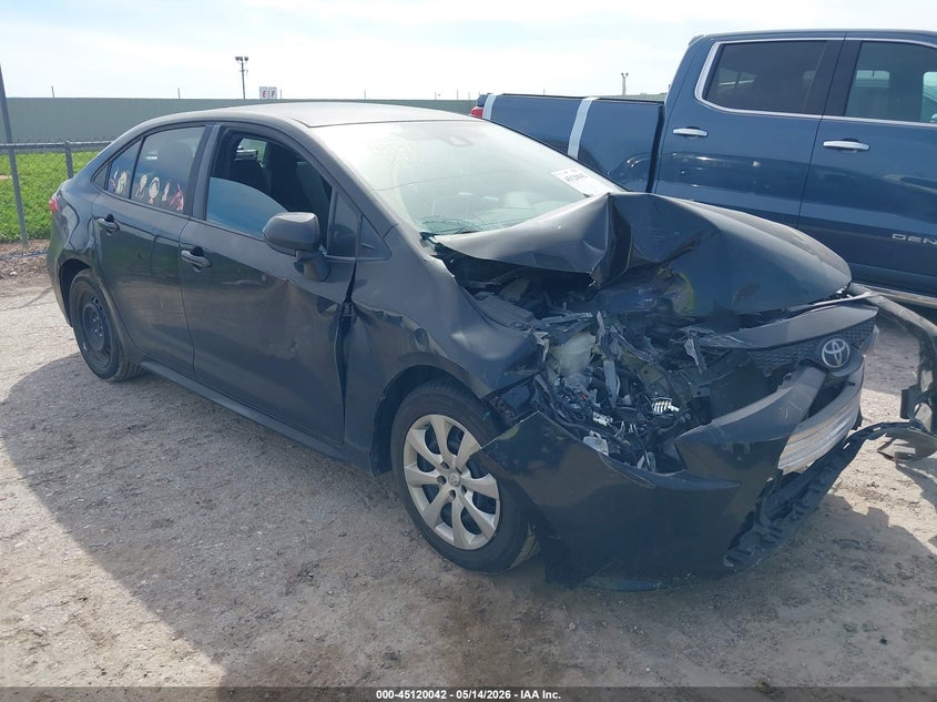 2021 Toyota Corolla VIN 5YFEPMAE5MP199335 IAAI salvage auction — FRONT & REAR, Salvage (Texas), sold $3,200 on 2026-07-29 (photo 1)