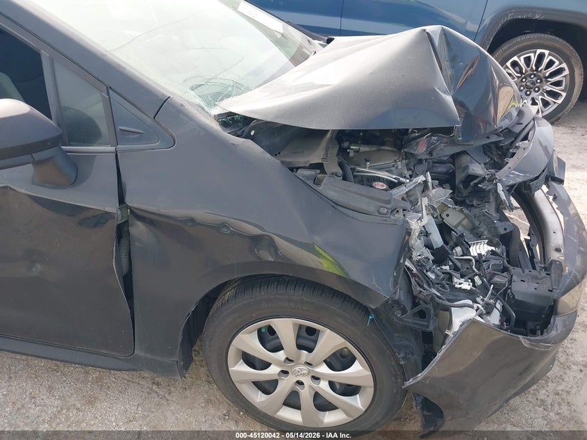 2021 Toyota Corolla VIN 5YFEPMAE5MP199335 IAAI salvage auction — FRONT & REAR, Salvage (Texas), sold $3,200 on 2026-07-29 (photo 6)