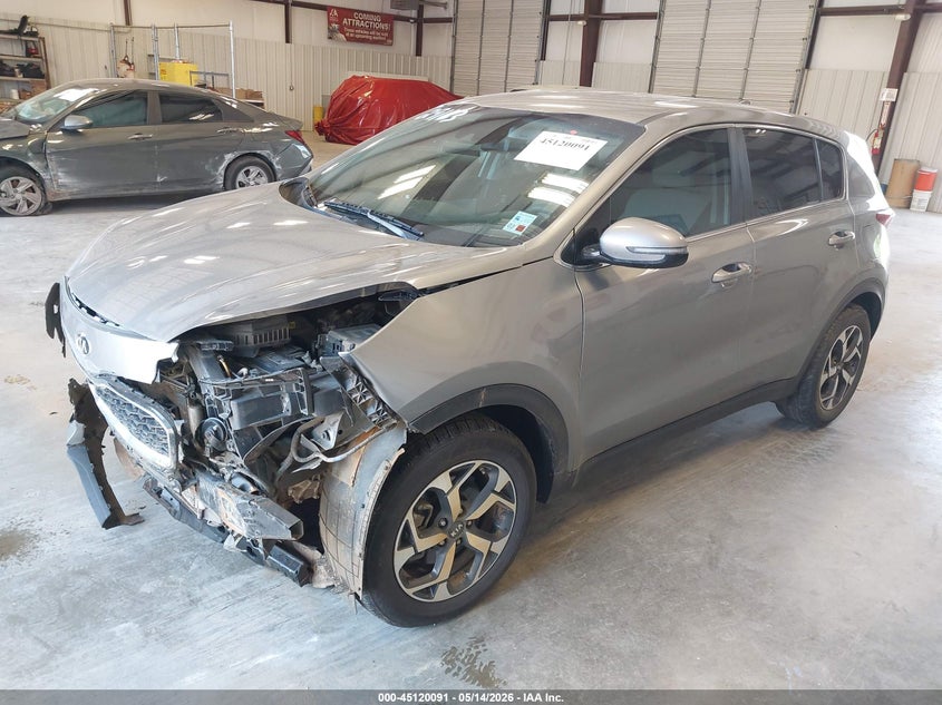 2021 Kia Sportage VIN KNDPM3AC4M7873891 IAAI salvage auction — FRONT END, Salvage (Louisiana), sold $250 on 2026-07-29 (photo 2)