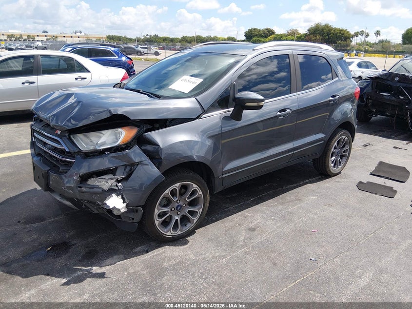 2020 Ford Ecosport VIN MAJ6S3KL9LC352824 IAAI salvage auction — LEFT FRONT, Certificate Of Destruction (Florida), sold $100 on 2026-07-30 (photo 2)