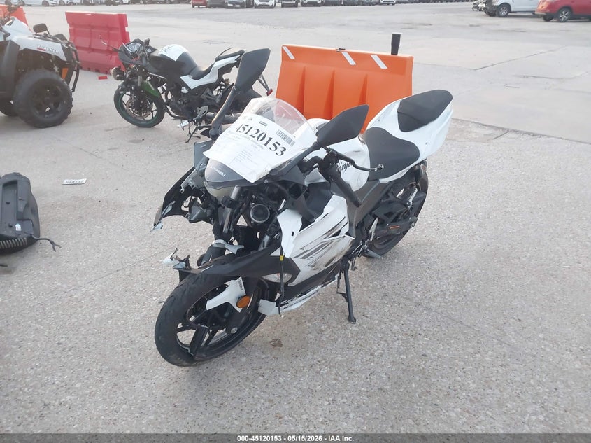 2023 Kawasaki Ex VIN JKAEXKG17PDAK9927 IAAI salvage auction — FRONT END, Salvage (Texas), sold $475 on 2026-07-07 (photo 2)