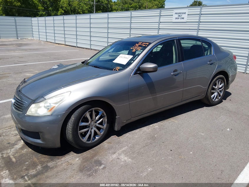 2009 Infiniti G VIN JNKCV61E49M013477 IAAI salvage auction — RIGHT FRONT, Clear (Tennessee), sold $775 on 2026-07-07 (photo 2)
