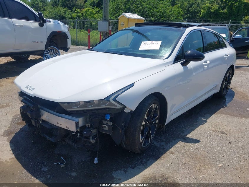2023 Kia K5 VIN 5XXG64J24PG174568 IAAI salvage auction — FRONT & REAR, Salvage (Louisiana), sold $6,250 on 2026-07-14 (photo 2)
