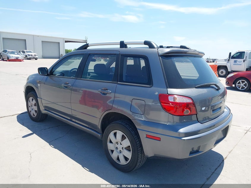 2005 Mitsubishi Outlander VIN JA4LX31F85U023632 IAAI salvage auction — REAR END, Original (Texas), sold $800 on 2026-07-16 (photo 3)
