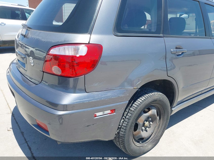 2005 Mitsubishi Outlander VIN JA4LX31F85U023632 IAAI salvage auction — REAR END, Original (Texas), sold $800 on 2026-07-16 (photo 6)