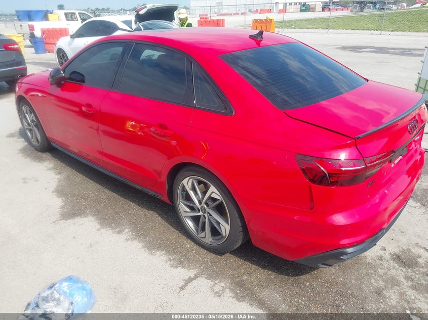 2024 Audi A4 VIN WAUEAAF47RN002487 IAAI salvage auction — REAR END, Salvage (Oklahoma), sold $14,700 on 2026-07-14 (photo 3)