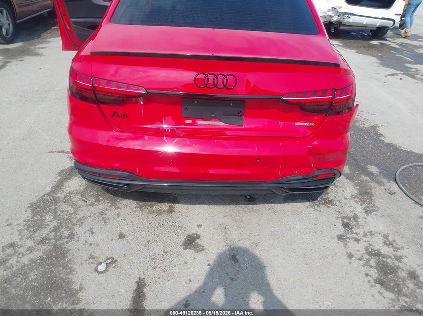 2024 Audi A4 VIN WAUEAAF47RN002487 IAAI salvage auction — REAR END, Salvage (Oklahoma), sold $14,700 on 2026-07-14 (photo 6)