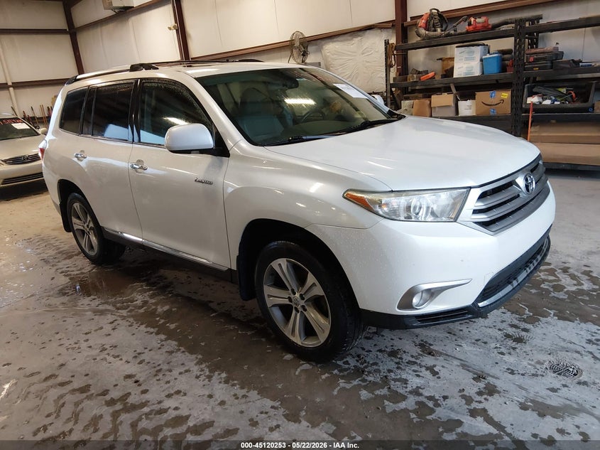 2013 Toyota Highlander VIN 5TDDK3EH7DS219990 IAAI salvage auction — MECHANICAL, Salvage (Kentucky), sold $3,350 on 2026-07-29 (photo 1)