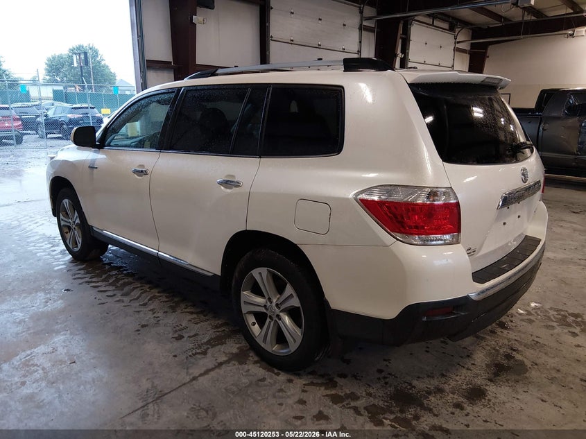 2013 Toyota Highlander VIN 5TDDK3EH7DS219990 IAAI salvage auction — MECHANICAL, Salvage (Kentucky), sold $3,350 on 2026-07-29 (photo 3)