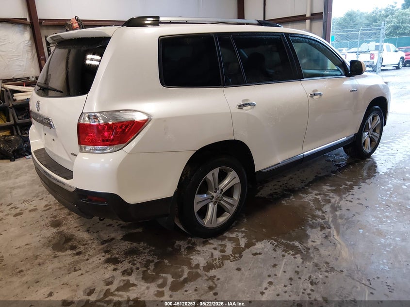 2013 Toyota Highlander VIN 5TDDK3EH7DS219990 IAAI salvage auction — MECHANICAL, Salvage (Kentucky), sold $3,350 on 2026-07-29 (photo 4)