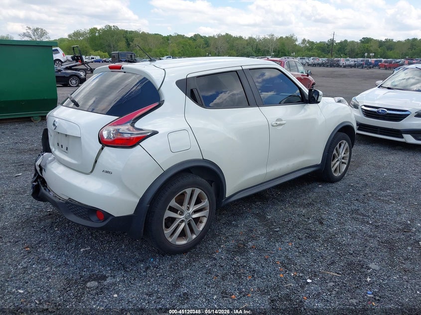 2017 Nissan Juke VIN JN8AF5MV7HT752900 IAAI salvage auction — REAR END, Salvage - Greater Than 75% (Maryland), sold $1,500 on 2026-07-27 (photo 4)