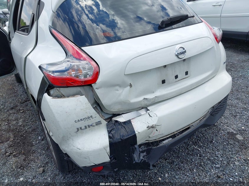 2017 Nissan Juke VIN JN8AF5MV7HT752900 IAAI salvage auction — REAR END, Salvage - Greater Than 75% (Maryland), sold $1,500 on 2026-07-27 (photo 6)