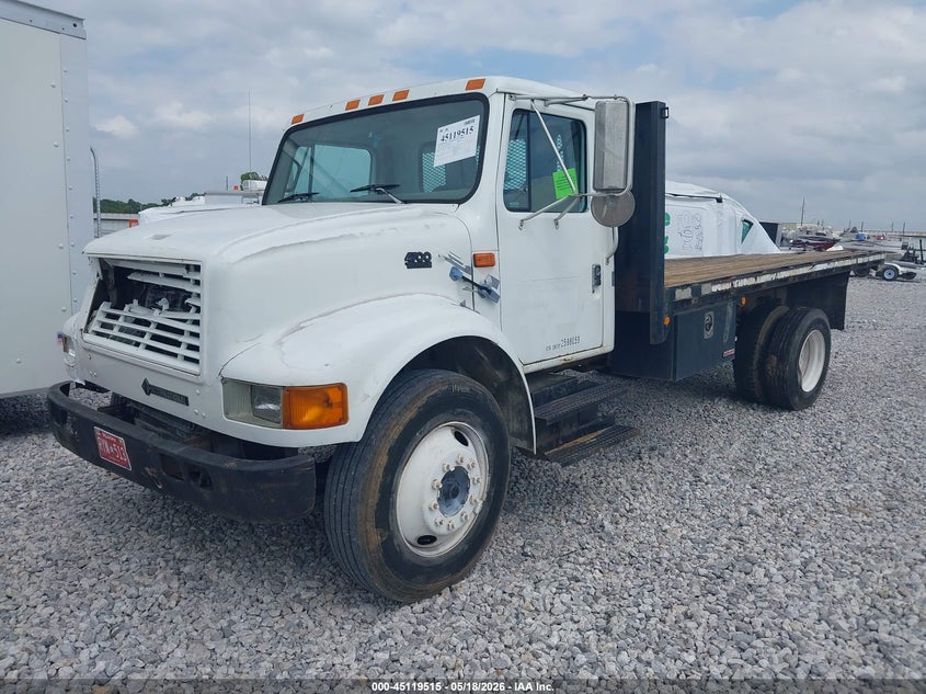 1999 International 4000 series VIN 1HTSCABM5XH605216 IAAI salvage auction — FRONT & REAR, Clear (Oklahoma), sold $725 on 2026-07-08 (photo 2)