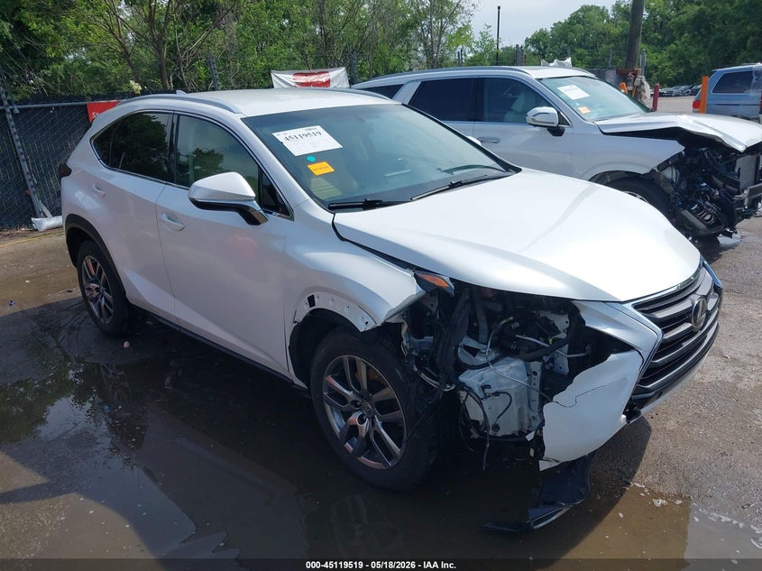 2016 Lexus Nx VIN JTJBARBZ1G2085612 IAAI salvage auction — FRONT END, Salvage (Kansas), sold $4,600 on 2026-07-22 (photo 1)
