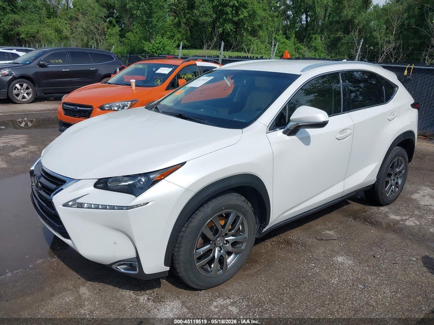 2016 Lexus Nx VIN JTJBARBZ1G2085612 IAAI salvage auction — FRONT END, Salvage (Kansas), sold $4,600 on 2026-07-22 (photo 2)