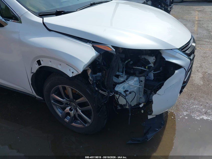 2016 Lexus Nx VIN JTJBARBZ1G2085612 IAAI salvage auction — FRONT END, Salvage (Kansas), sold $4,600 on 2026-07-22 (photo 6)