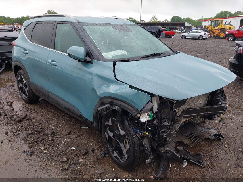 2025 Kia Seltos VIN KNDERCAA9S7689325 IAAI salvage auction — FRONT END, Salvage Title, sold $3,650 on 2026-07-29 (photo 1)