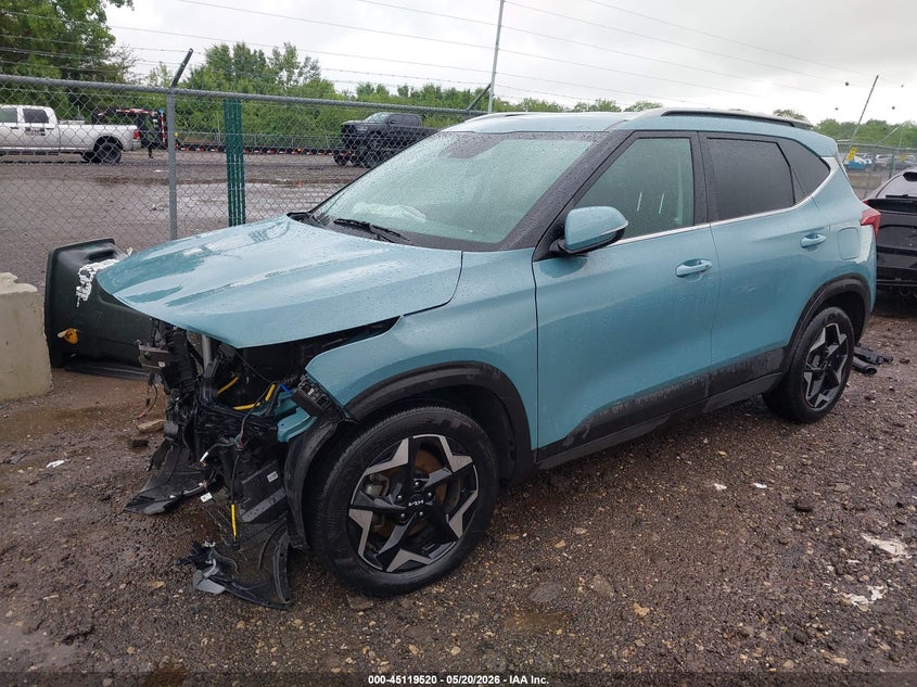 2025 Kia Seltos VIN KNDERCAA9S7689325 IAAI salvage auction — FRONT END, Salvage Title, sold $3,650 on 2026-07-29 (photo 2)