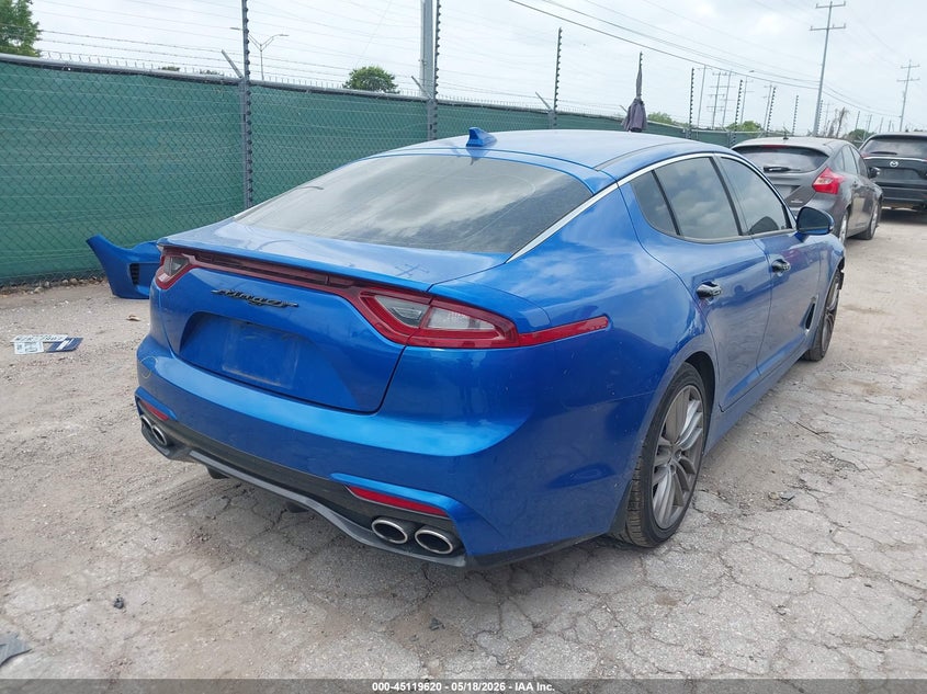 2018 Kia Stinger VIN KNAE15LAXJ6041218 IAAI salvage auction — FRONT END, Original (Texas), sold $3,150 on 2026-07-29 (photo 4)
