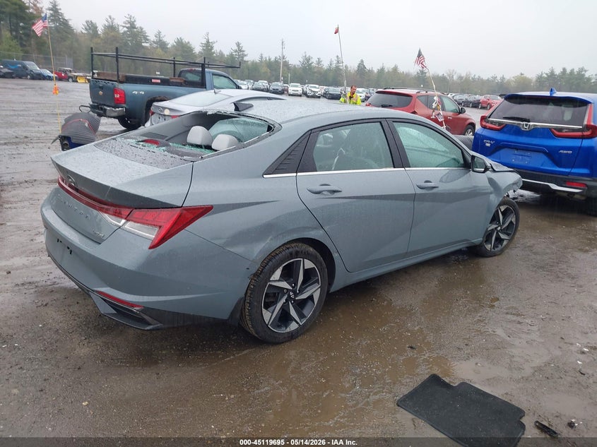 2022 Hyundai Elantra VIN KMHLP4AGXNU347665 IAAI salvage auction — FRONT END, Salvage (Massachusetts), sold $1,700 on 2026-07-24 (photo 4)