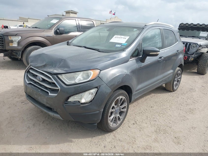 2020 Ford Ecosport VIN MAJ6S3KL7LC345712 IAAI salvage auction — FRONT & REAR, Original (Texas), sold $1,650 on 2026-07-13 (photo 2)