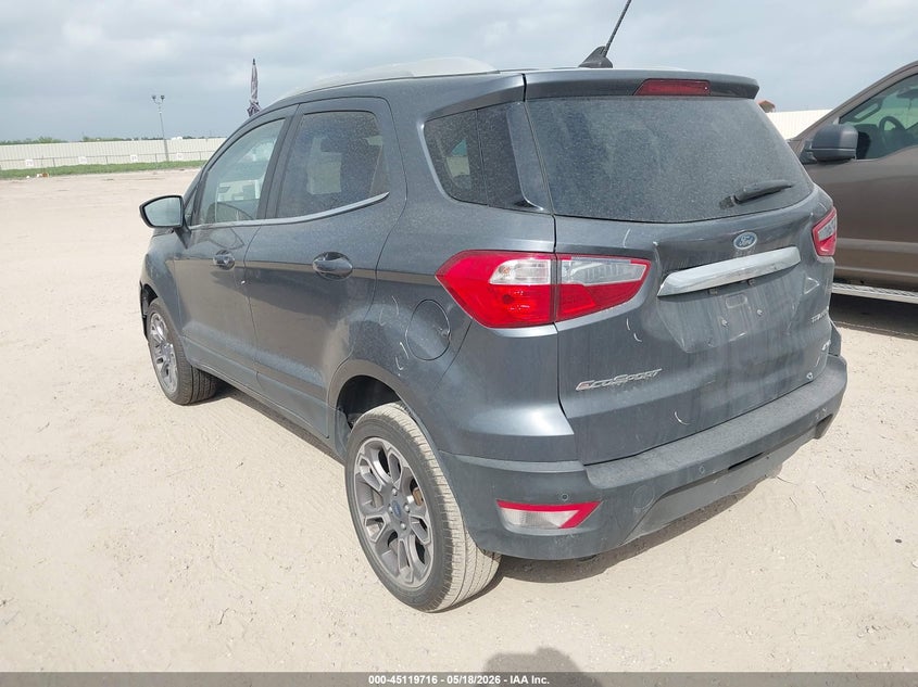2020 Ford Ecosport VIN MAJ6S3KL7LC345712 IAAI salvage auction — FRONT & REAR, Original (Texas), sold $1,650 on 2026-07-13 (photo 3)