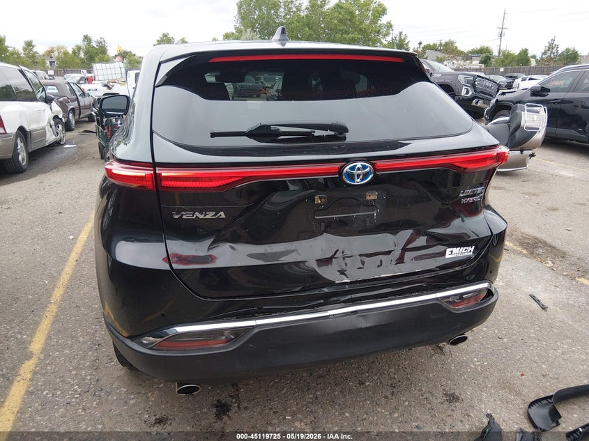 2021 Toyota Venza VIN JTEAAAAH9MJ018603 IAAI salvage auction — REAR END, Salvage (Colorado), sold $12,600 on 2026-07-28 (photo 6)