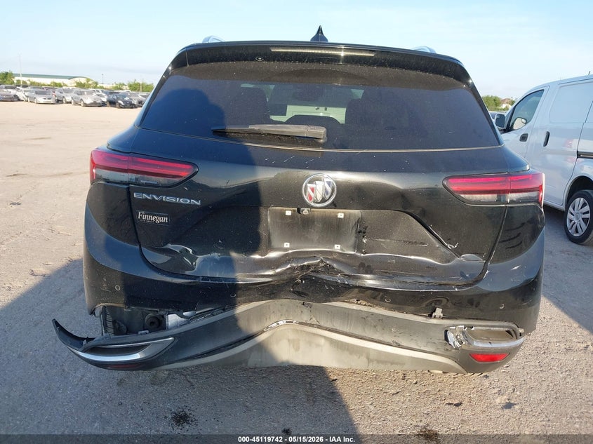 2021 Buick Envision VIN LRBAZLR49MD083491 IAAI salvage auction — REAR END, Salvage (Texas), sold $4,000 on 2026-07-22 (photo 6)