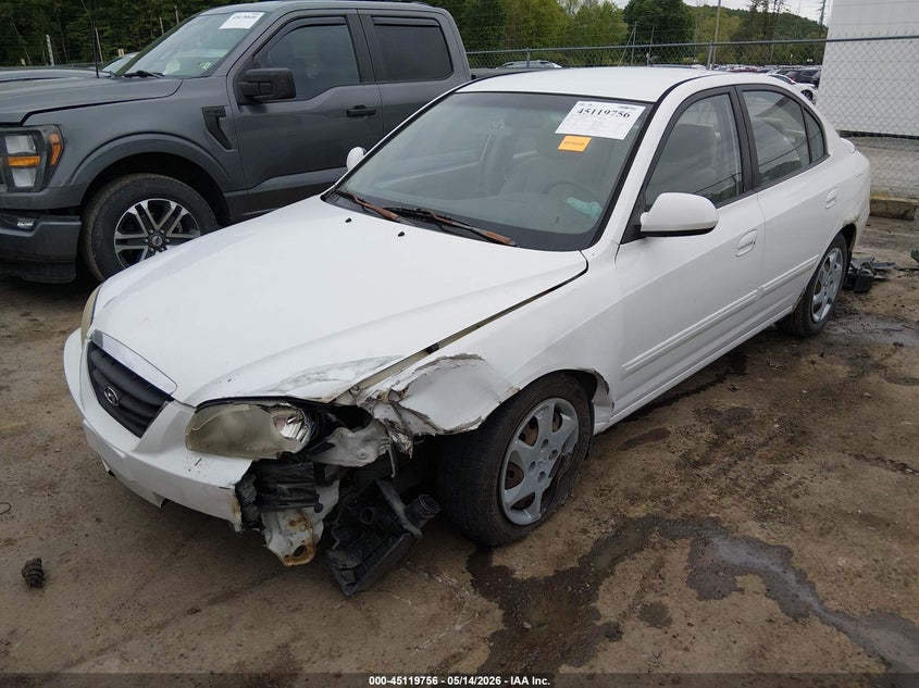 2006 Hyundai Elantra VIN KMHDN46D06U239856 IAAI salvage auction — FRONT END, Salvage (West Virginia), sold $175 on 2026-07-16 (photo 2)