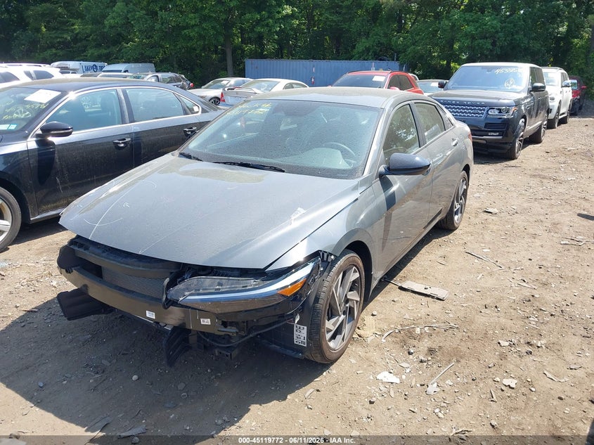 2025 Hyundai Elantra VIN KMHLM4DG5SU988285 IAAI salvage auction — FRONT END, Mv-907A (New York), sold $6,350 on 2026-07-07 (photo 2)