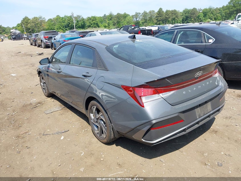 2025 Hyundai Elantra VIN KMHLM4DG5SU988285 IAAI salvage auction — FRONT END, Mv-907A (New York), sold $6,350 on 2026-07-07 (photo 3)