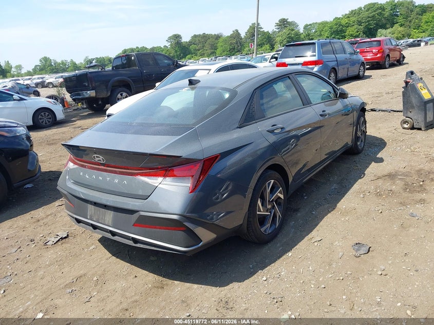 2025 Hyundai Elantra VIN KMHLM4DG5SU988285 IAAI salvage auction — FRONT END, Mv-907A (New York), sold $6,350 on 2026-07-07 (photo 4)
