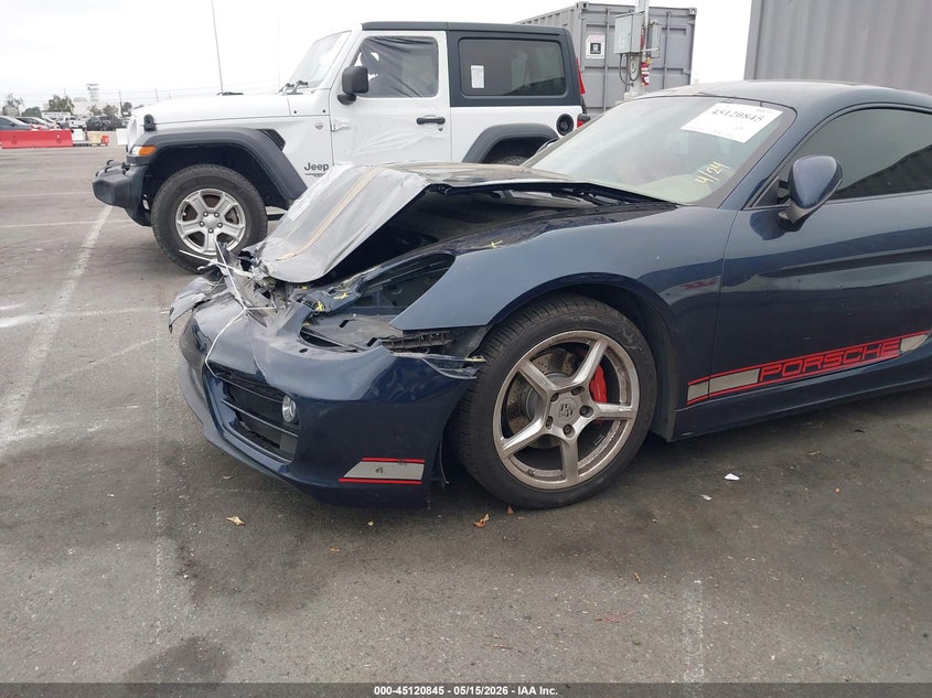 2014 Porsche Cayman VIN WP0AA2A85EK170254 IAAI salvage auction — FRONT END, Salvage (California), sold $4,150 on 2026-07-23 (photo 6)