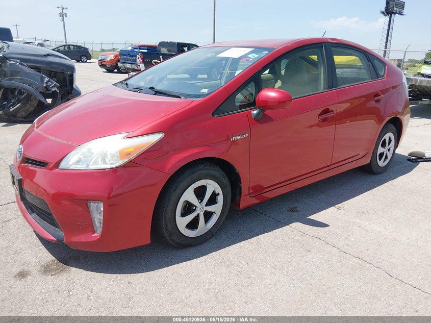 2014 Toyota Prius VIN JTDKN3DU5E1752819 IAAI salvage auction — LEFT & RIGHT, Salvage (Missouri), sold $2,650 on 2026-07-30 (photo 2)