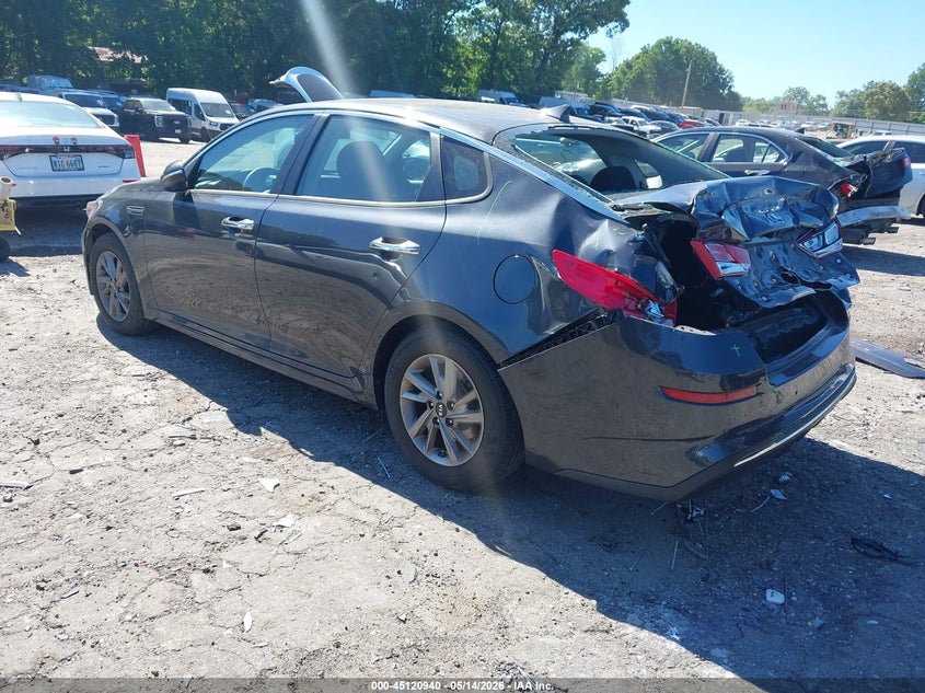 2019 Kia Optima VIN 5XXGT4L31KG302059 IAAI salvage auction — REAR END, Salvage (Georgia), sold $2,300 on 2026-07-08 (photo 3)