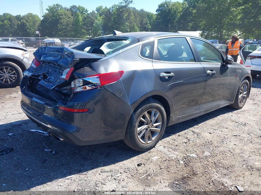 2019 Kia Optima VIN 5XXGT4L31KG302059 IAAI salvage auction — REAR END, Salvage (Georgia), sold $2,300 on 2026-07-08 (photo 4)