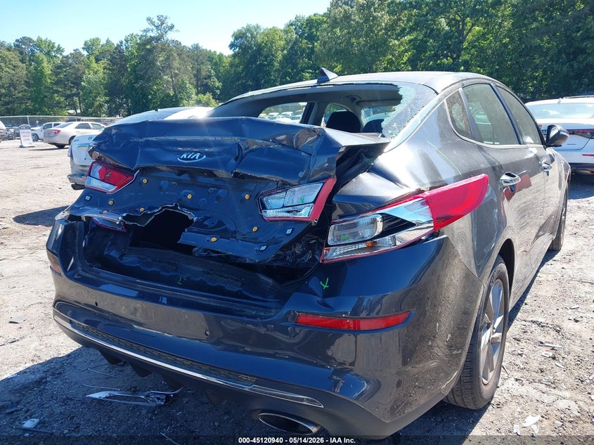 2019 Kia Optima VIN 5XXGT4L31KG302059 IAAI salvage auction — REAR END, Salvage (Georgia), sold $2,300 on 2026-07-08 (photo 6)