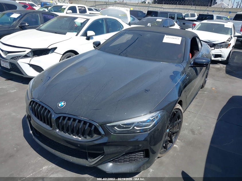 2022 BMW 8er VIN WBAFY4C05NCH75731 IAAI salvage auction — Front End, Salvage Certificate (California), sold $26,100 on 2026-06-10 (photo 2)