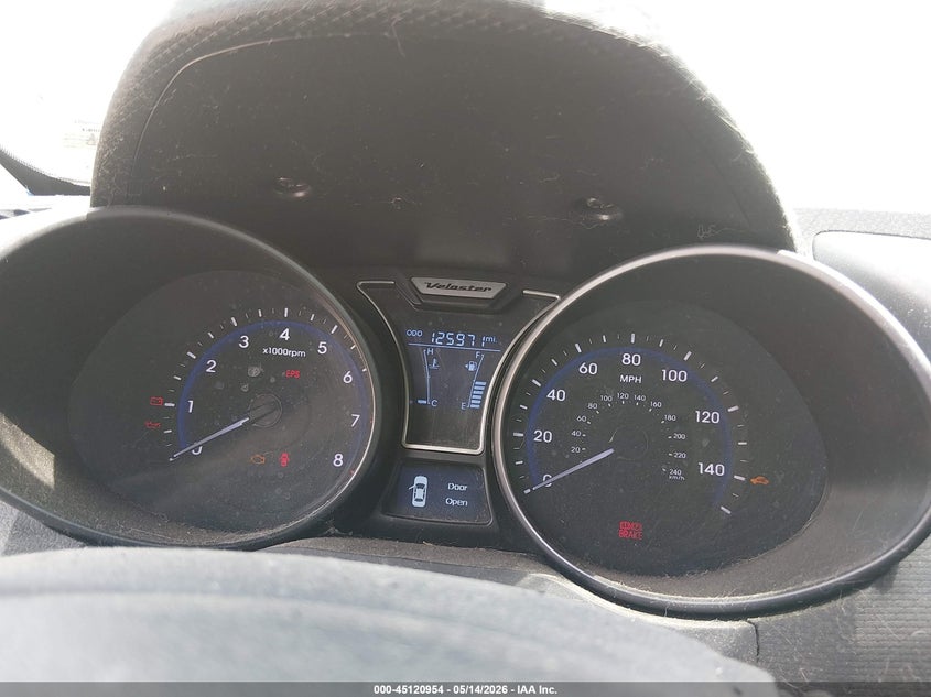 2013 Hyundai Veloster VIN KMHTC6AE9DU153391 IAAI salvage auction — HAIL, Clear (Missouri), sold $650 on 2026-07-27 (photo 7)