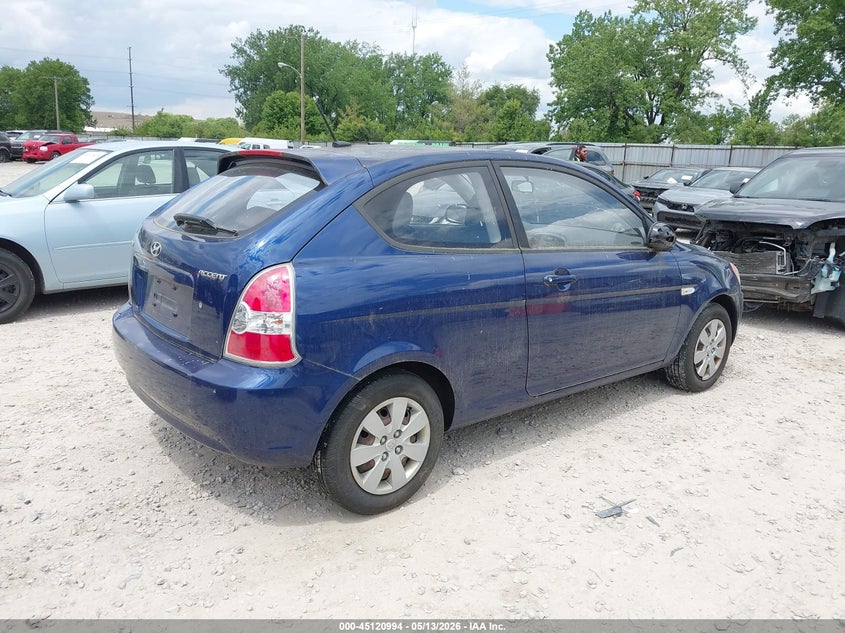 2010 Hyundai Accent VIN KMHCM3AC0AU158128 IAAI salvage auction — NORMAL WEAR, Salvage (Texas), sold $450 on 2026-07-29 (photo 4)
