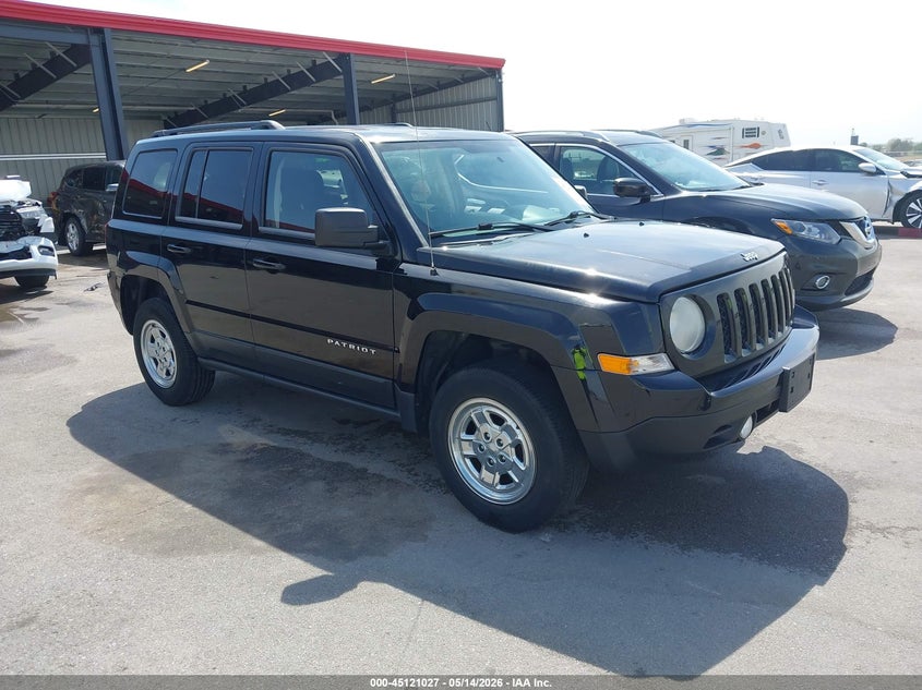 2014 Jeep Liberty (patriot) VIN 1C4NJPBA0ED864385 IAAI salvage auction — SIDE, Certificate Of Title (Nebraska), sold $850 on 2026-07-06 (photo 1)