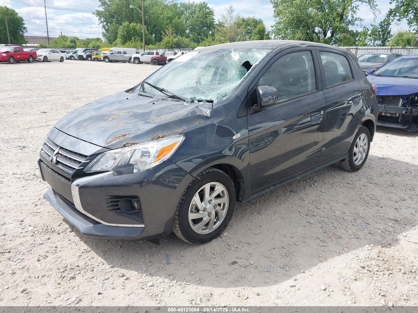 2024 Mitsubishi Mirage VIN ML32AUHJXRH023782 IAAI salvage auction — STORM DAMAGE, Salvage (Ohio), sold $2,950 on 2026-07-15 (photo 2)